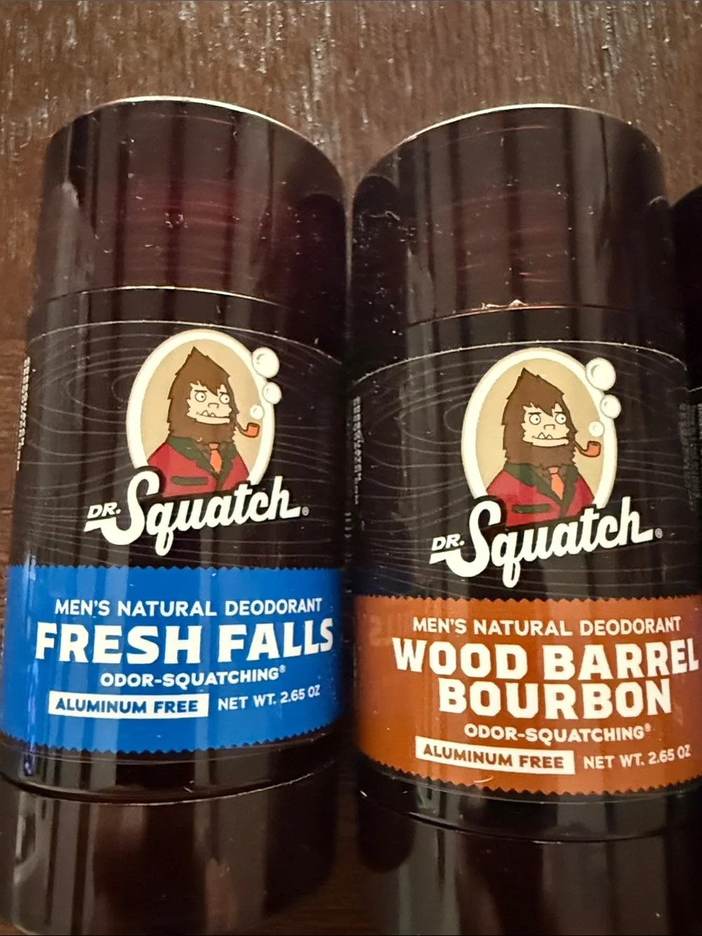 Dr. Squatch Natural Deodorant Trio - Fresh Falls & Wood Barrel Bourbon